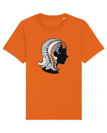 Fecioara-zodiac B&W Bright Orange