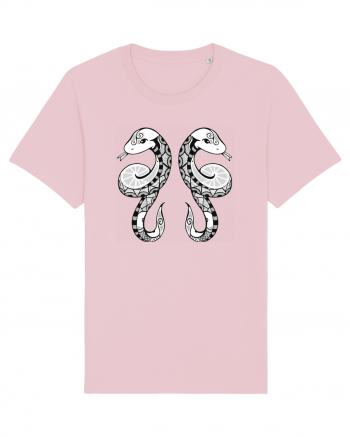 Gemeni-zodiac B&W Cotton Pink