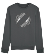 Pesti-zodiac B&W Bluză mânecă lungă Unisex Rise