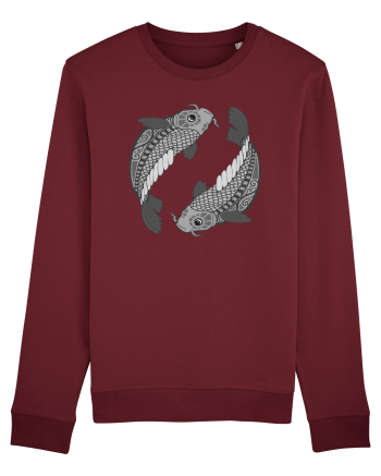 Pesti-zodiac B&W Burgundy