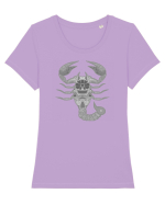 Scorpion-zodiac B&W Tricou mânecă scurtă guler larg fitted Damă Expresser