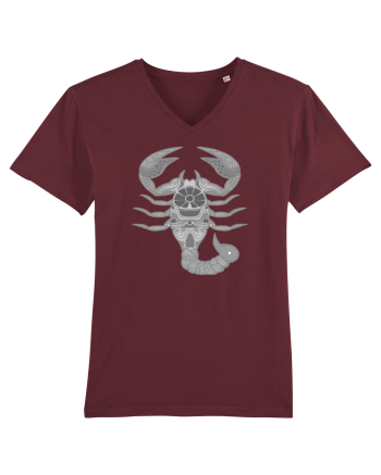 Scorpion-zodiac B&W Burgundy