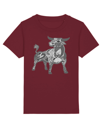 Taur-zodiac B&W Burgundy