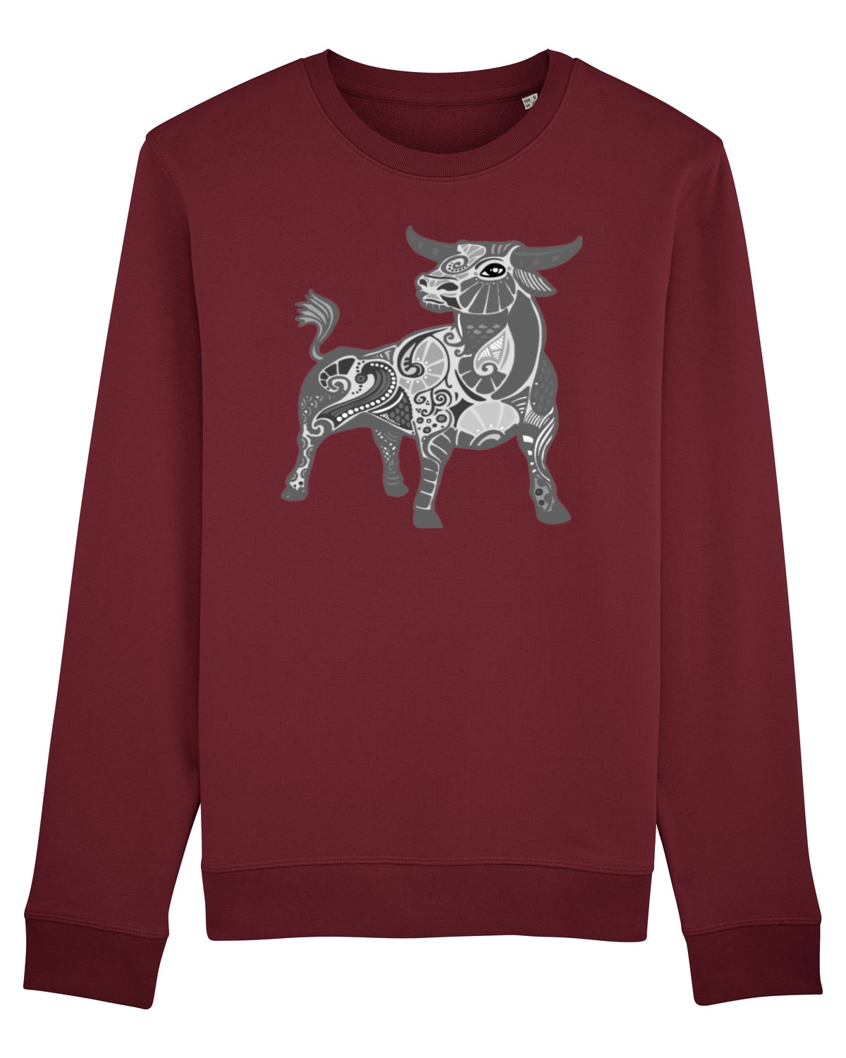 Bluză mânecă lungă Unisex Rise Burgundy