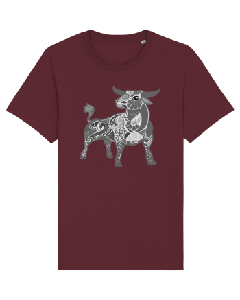 Taur-zodiac B&W Burgundy