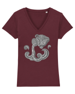 Varsator-zodiac B&W Tricou mânecă scurtă guler V Damă Evoker