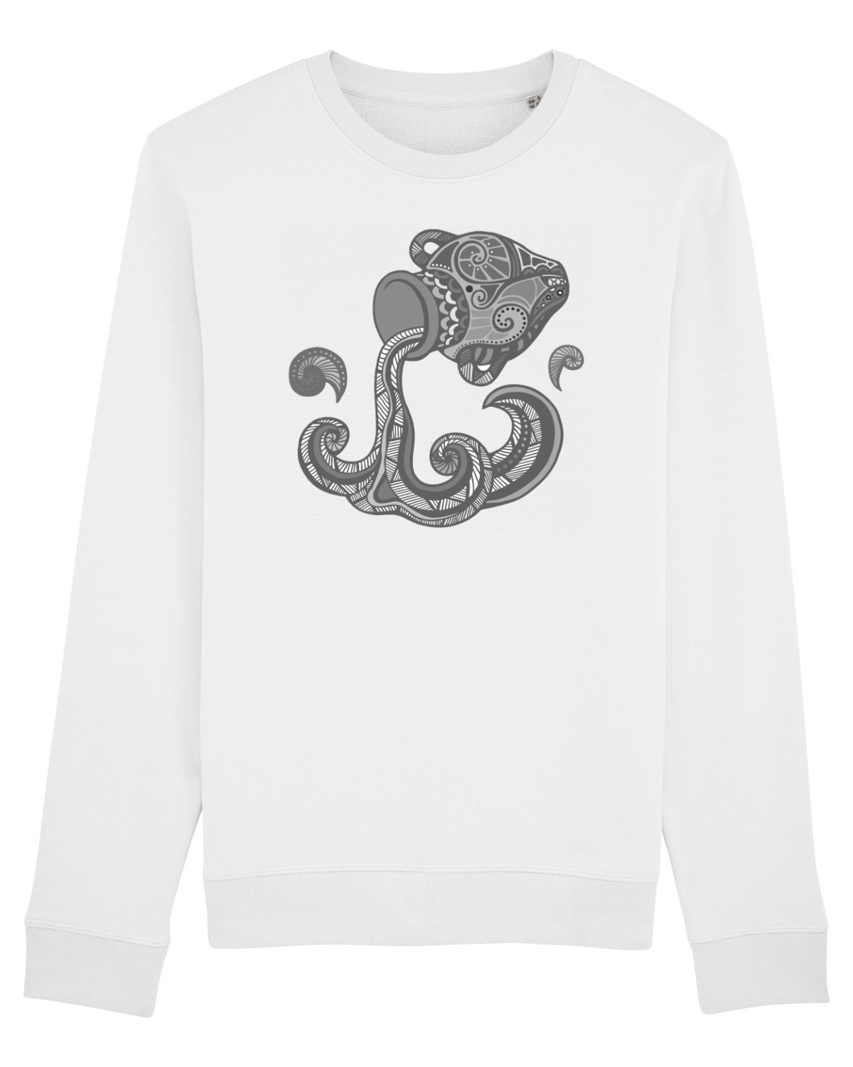 Bluză mânecă lungă Unisex Rise White