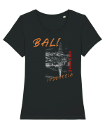 Travel Bali, Indonesia Tricou mânecă scurtă guler larg fitted Damă Expresser