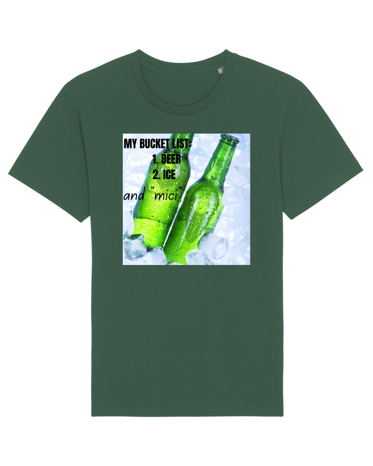 Tricou mânecă scurtă Unisex Rocker Bottle Green