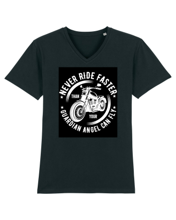 Never ride faster than your  Guardian Angel can fly Black