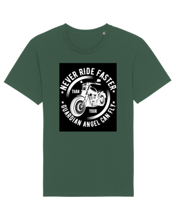 Never ride faster than your  Guardian Angel can fly Bottle Green