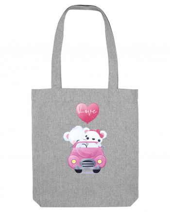 Valentine Polar Bear Love Heather Grey