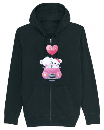 Valentine Polar Bear Love Black