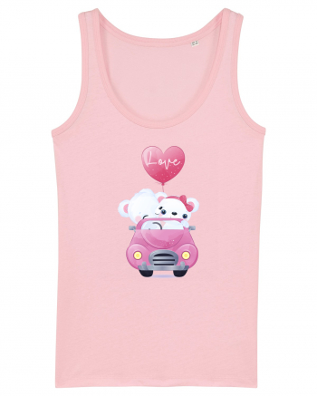 Valentine Polar Bear Love Cotton Pink