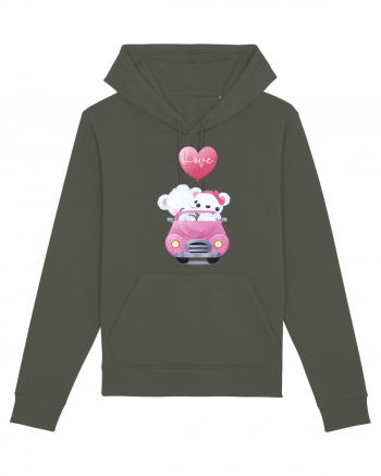 Valentine Polar Bear Love Khaki