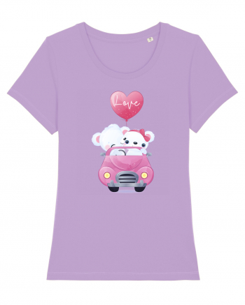 Valentine Polar Bear Love Lavender Dawn