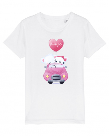 Valentine Polar Bear Love White