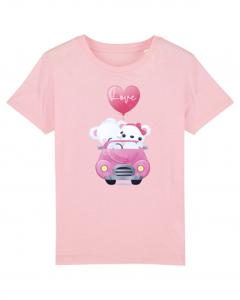 Valentine Polar Bear Love Cotton Pink