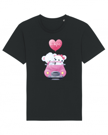 Valentine Polar Bear Love Black