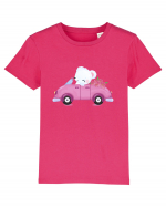 Valentine Polar Bear Flowers Tricou mânecă scurtă  Copii Mini Creator