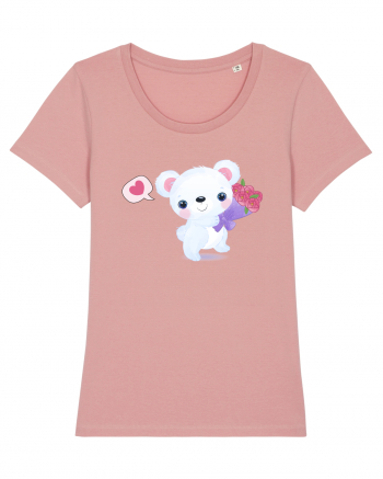 Valentine Polar Bear Happy Canyon Pink