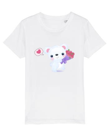 Valentine Polar Bear Happy White