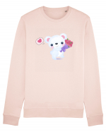 Valentine Polar Bear Happy Bluză mânecă lungă Unisex Rise