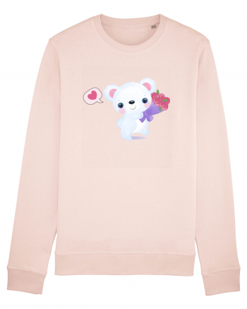 Valentine Polar Bear Happy Candy Pink