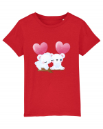 Valentine Polar Bear Heart Tricou mânecă scurtă  Copii Mini Creator