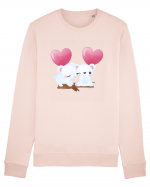 Valentine Polar Bear Heart Bluză mânecă lungă Unisex Rise