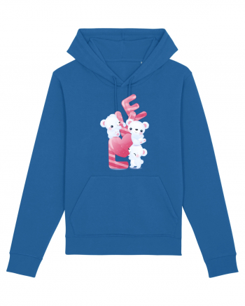 Valentine Polar Bear LOVE Royal Blue