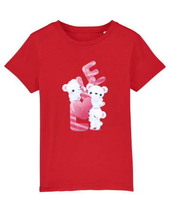 Valentine Polar Bear LOVE Red