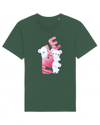 Valentine Polar Bear LOVE Bottle Green