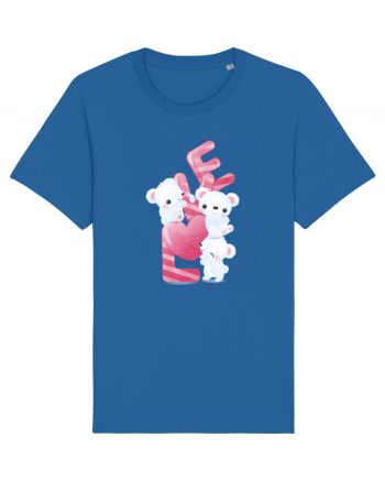 Valentine Polar Bear LOVE Royal Blue