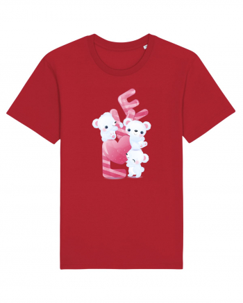 Valentine Polar Bear LOVE Red