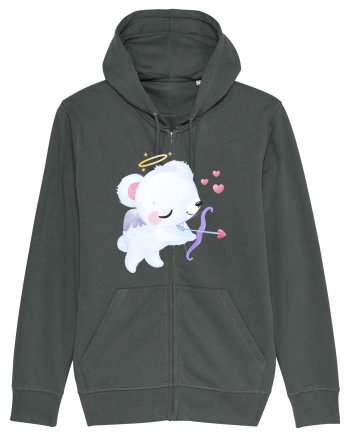 Valentine Polar Bear Cupid Anthracite
