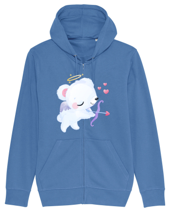 Valentine Polar Bear Cupid Bright Blue