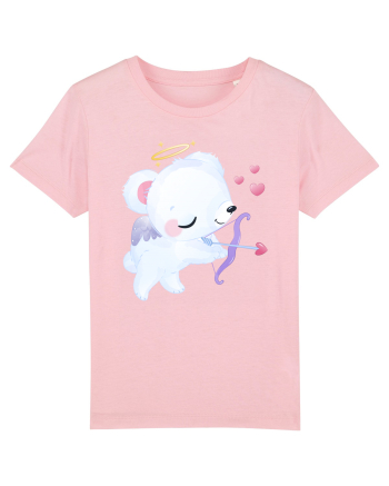 Valentine Polar Bear Cupid Cotton Pink