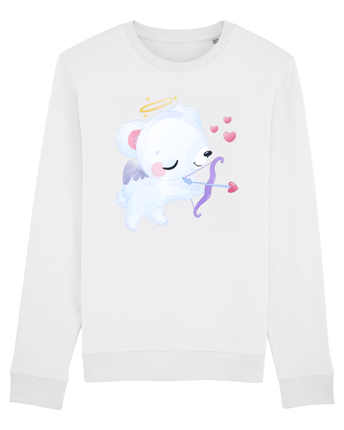 Bluză mânecă lungă Unisex Rise White