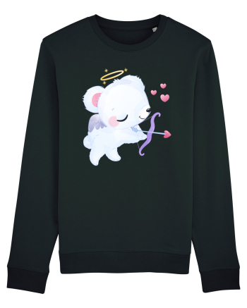 Valentine Polar Bear Cupid Black
