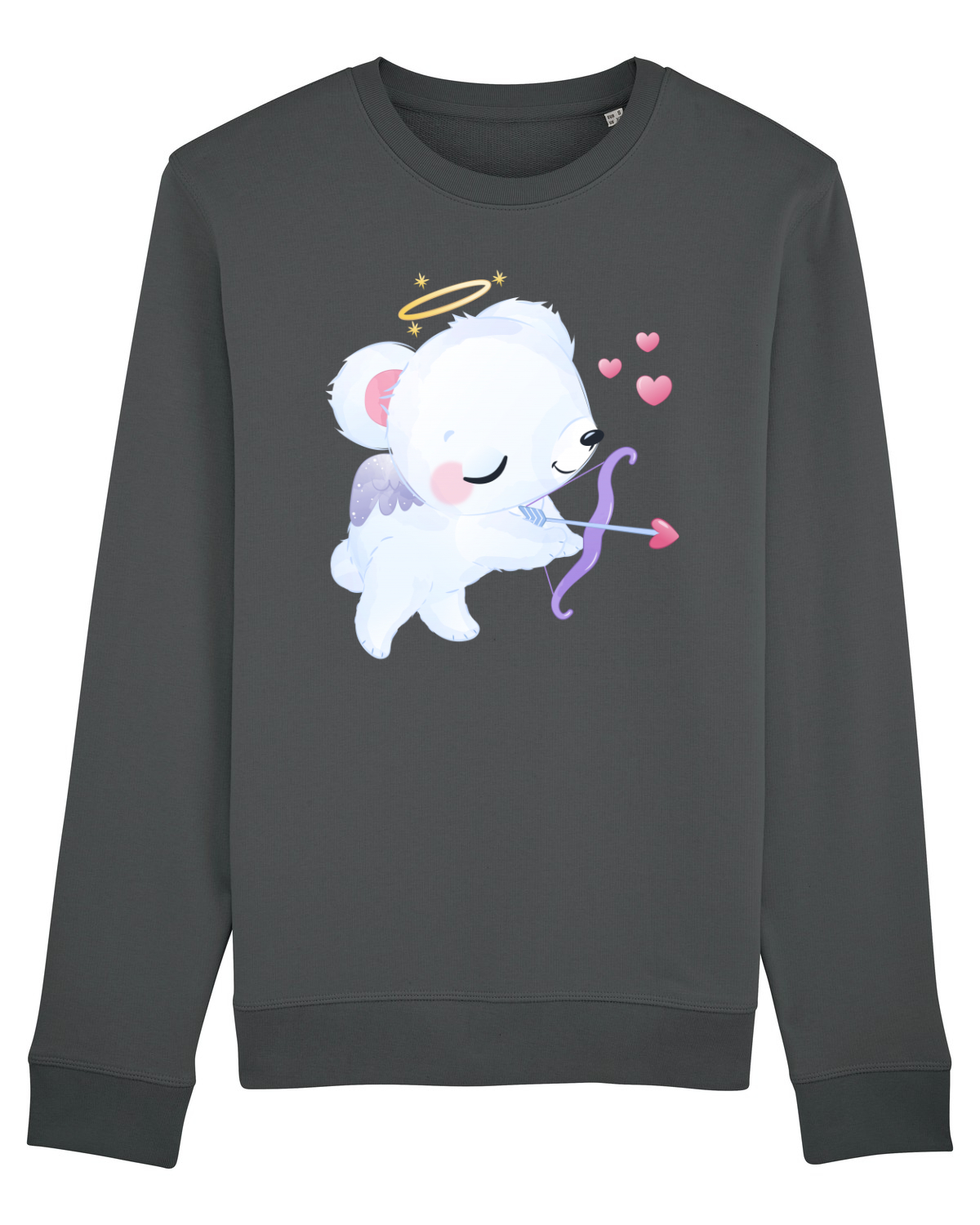 Bluză mânecă lungă Unisex Rise Anthracite