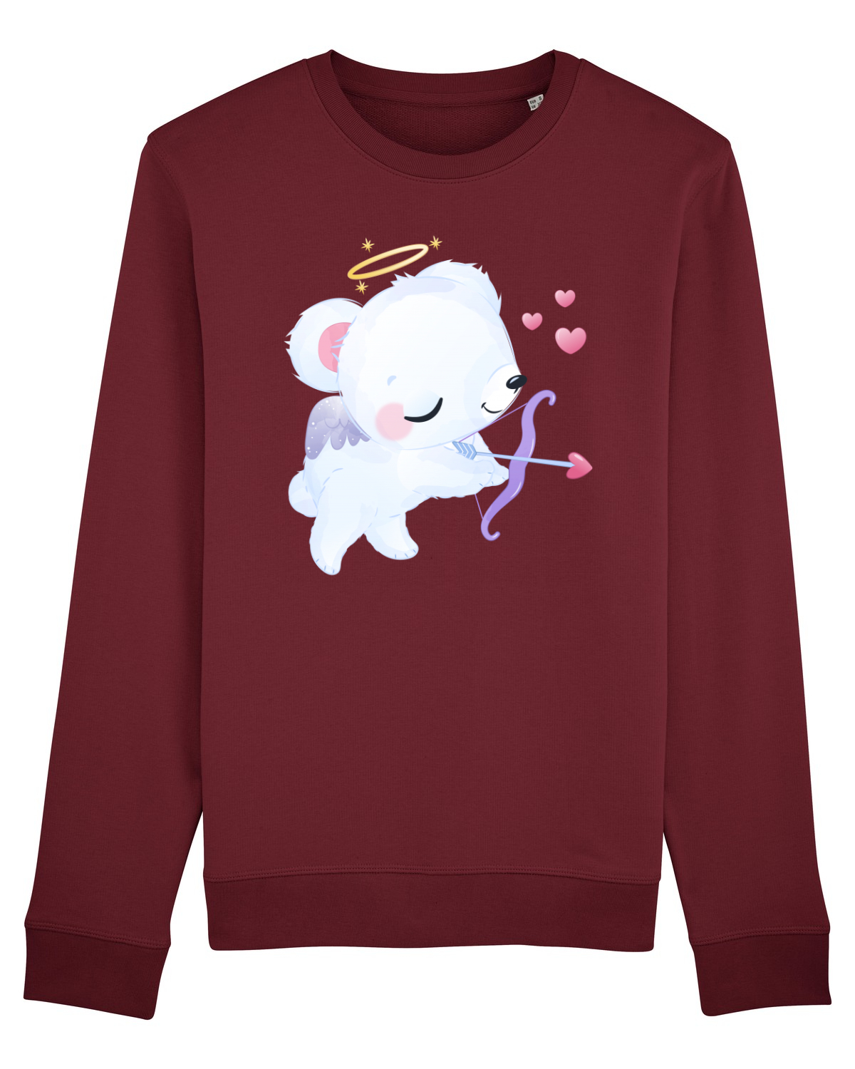 Bluză mânecă lungă Unisex Rise Burgundy