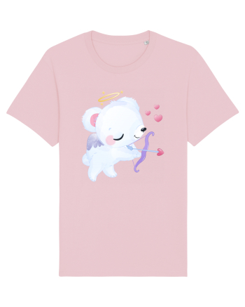 Valentine Polar Bear Cupid Cotton Pink