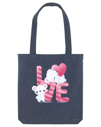 Valentine Polar Bear In Love Midnight Blue