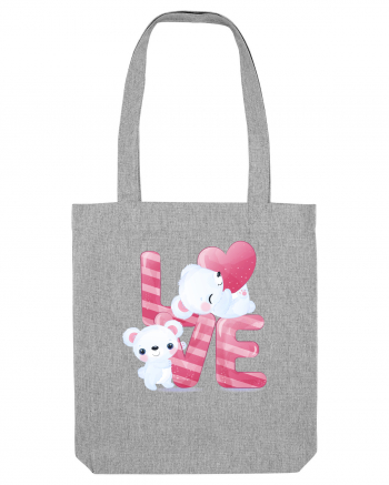 Valentine Polar Bear In Love Heather Grey