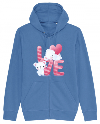 Valentine Polar Bear In Love Bright Blue