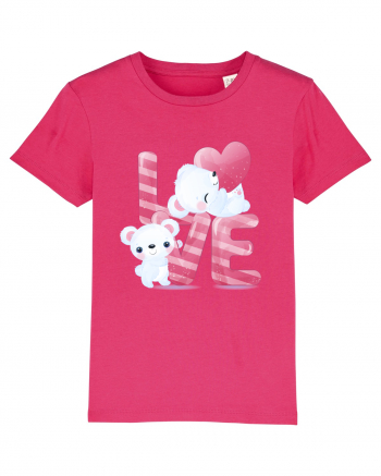 Valentine Polar Bear In Love Raspberry