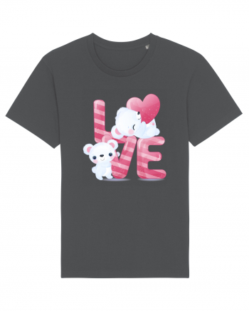 Valentine Polar Bear In Love Anthracite