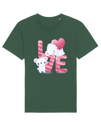 Valentine Polar Bear In Love Bottle Green