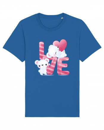 Valentine Polar Bear In Love Royal Blue